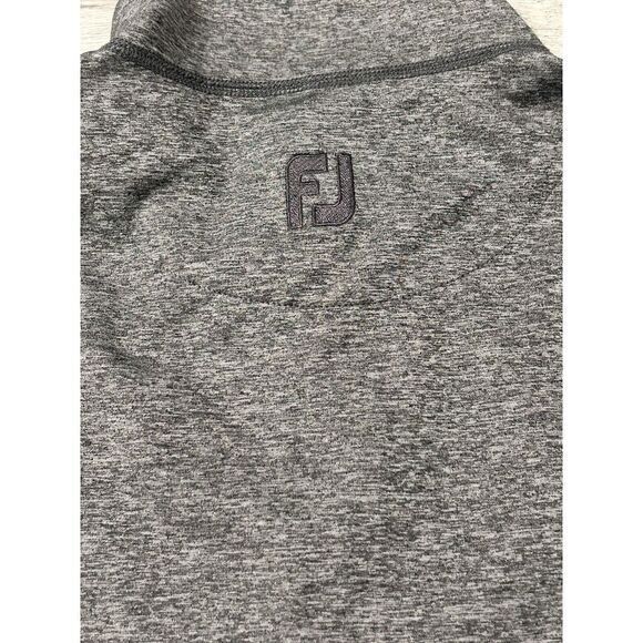 Footjoy Jacket‎ Womens Medium Gray Heathered Purple Mock Neck Monogram - Picture 6 of 10